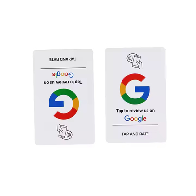 Αγορά Πρωτόκολλο ISO 14443A NFC Google Review Card Προγραμματιζόμενο NTAG 215 NTAG 216 online manufacture
