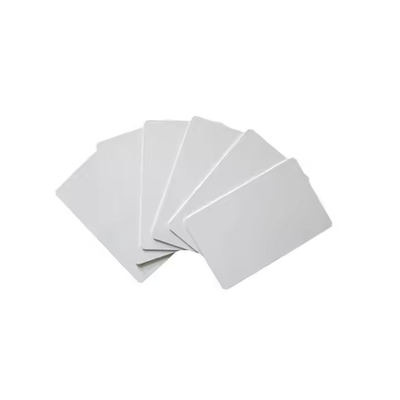 Αγορά 13.56Mhz 85.5*54mm Εκτυπώσιμη πλαστική κάρτα RFID λευκή κενή αυτοεκτύπωση μελάνι online manufacture