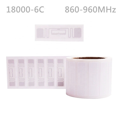 Μεγάλο εύρος ISO 18000-6c UHF RFID Inlay Label Διαχείριση περιουσιακών στοιχείων Ετικέτες RFID