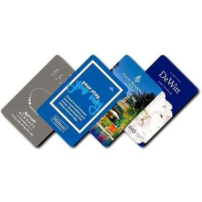13.56MHz έξυπνη ασύνδετη κάρτα κλειδιού Custom Hotel Key Cards για έλεγχο πρόσβασης πόρτας