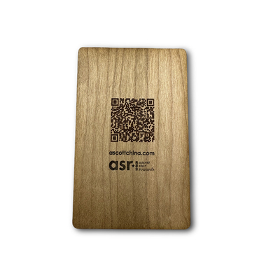 Προσαρμοσμένο λογότυπο ξύλινη κάρτα NFC με QR κωδικό για την εταιρική συμμετοχή